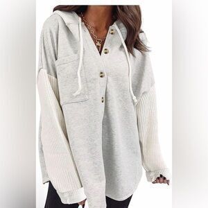 Women's Button-Up Hoodie